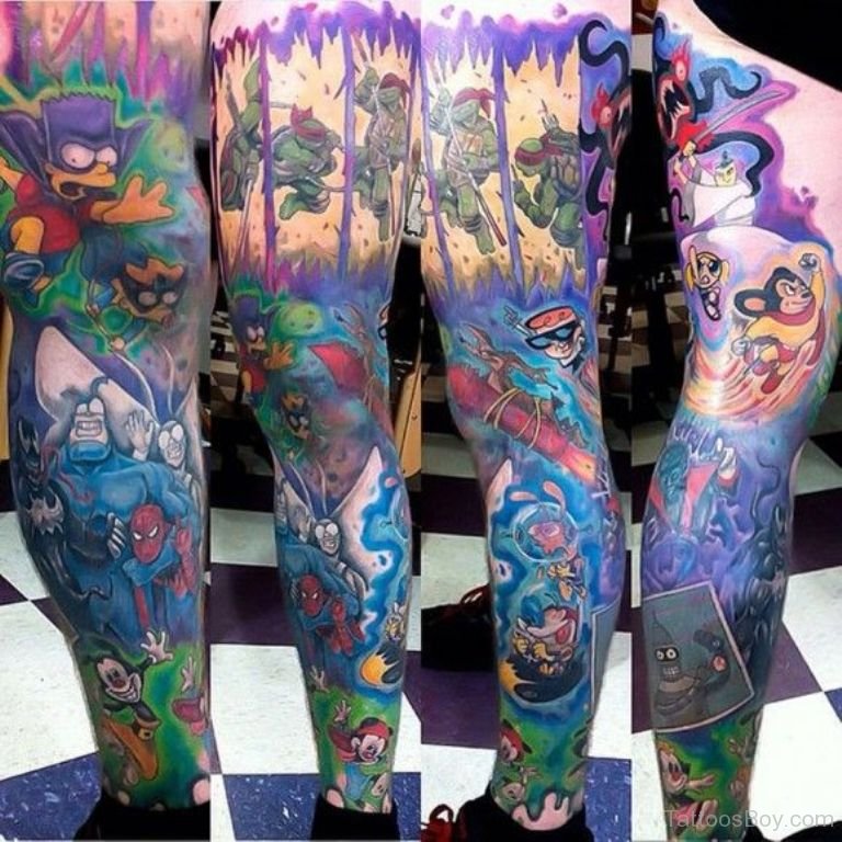 Unique Cartoon Tattoo Designs You'll Love