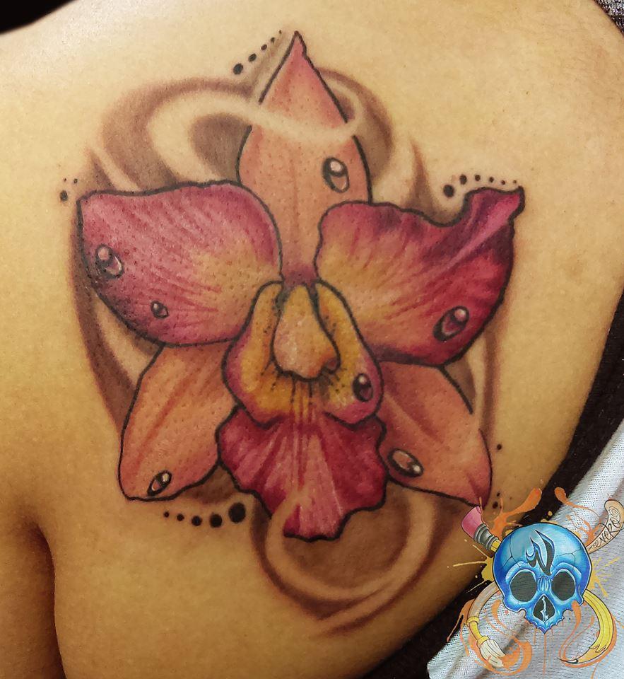 Cattleya Flower Tattoo