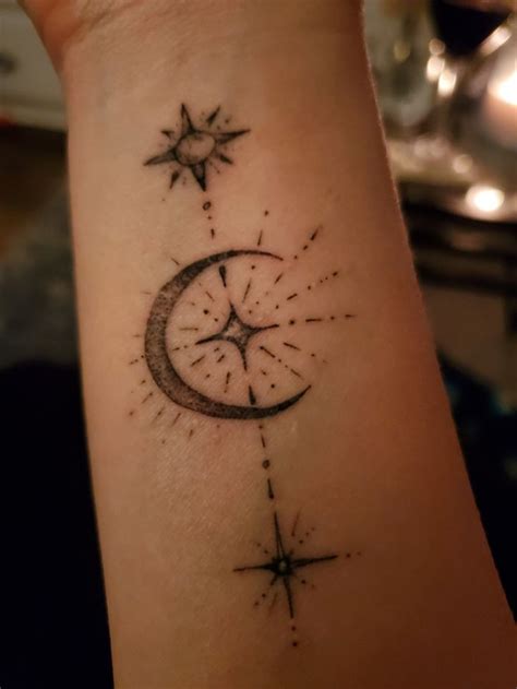 Celestial Moon Tattoo