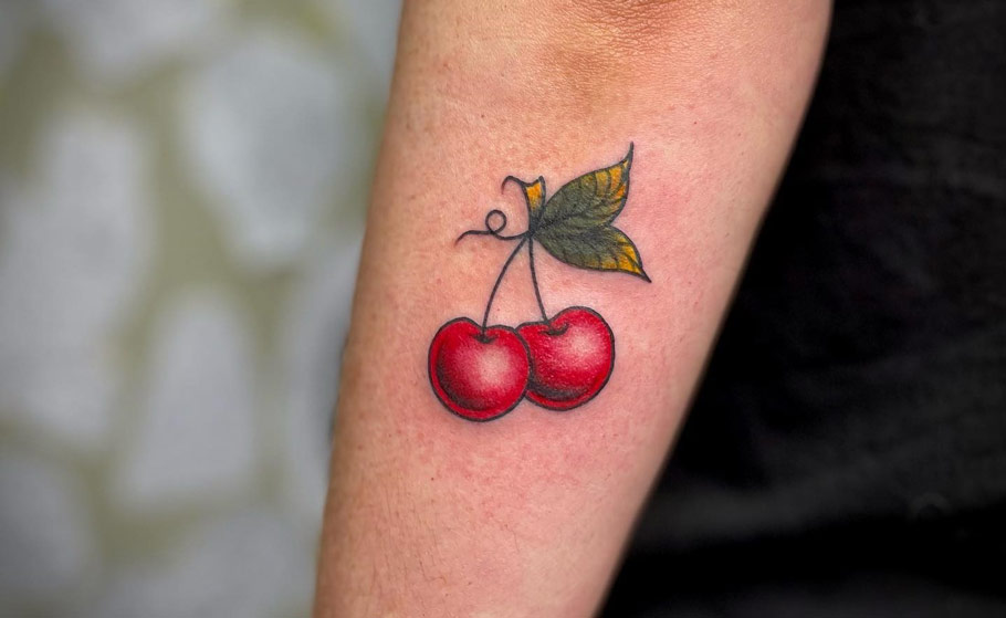 Cherry Design Tattoo: A Symbol of Beauty and Strength