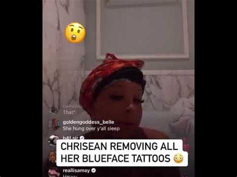 Chrisean Rock Removes All Of Blue Face Tattoos Youtube