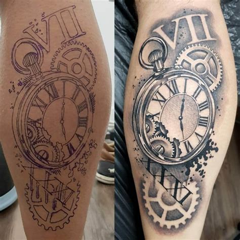 8 Unique Clock Gear Tattoo Designs