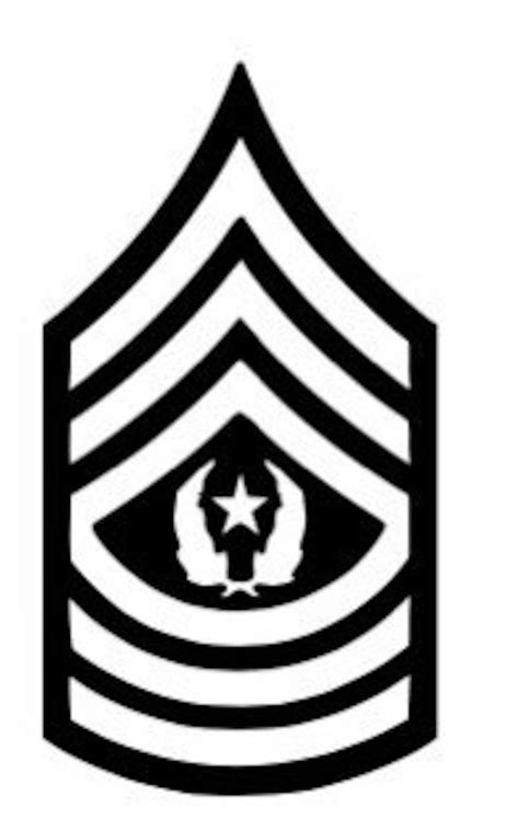 Command Sergeant Major Rank Insignia Vinyl Decal Sticker Etsy