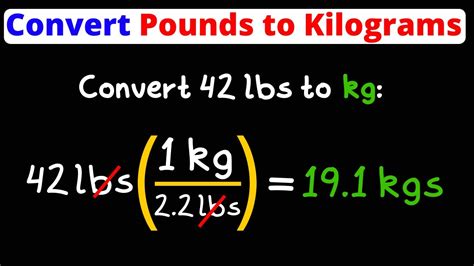 Convert From Pounds To Kilograms