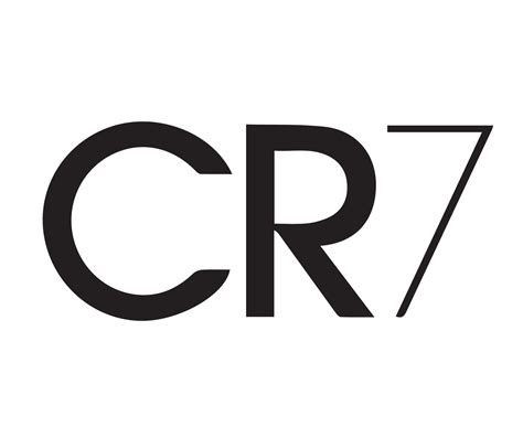 Cr7 Logo In Black And White