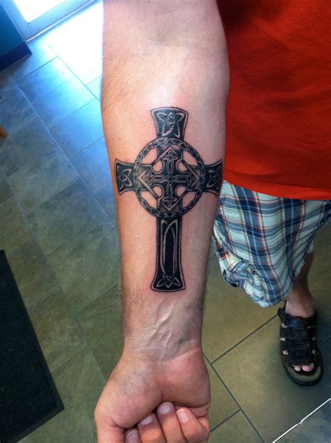 Forearm Cross Tattoos Designs for Men and Women