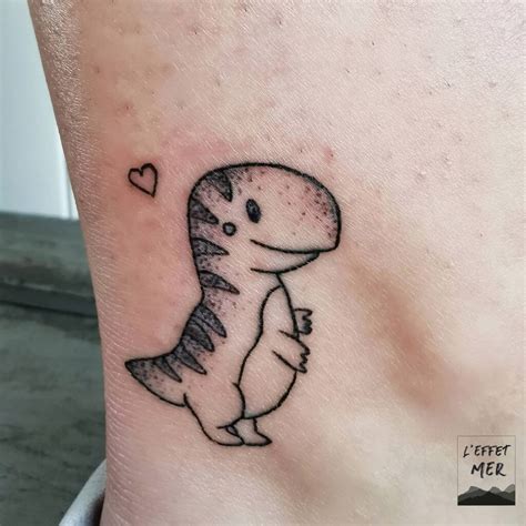 Cute Dinosaur Tattoo