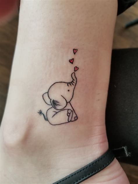 Cute Elephant Tattoo I Got Tattoo Elephant Cute Elephant Tattoo