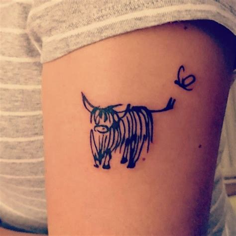 5 Cute Highland Cow Tattoo Ideas