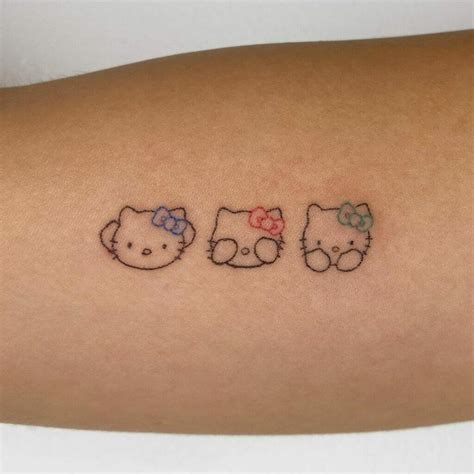 Adorable Hello Kitty Tattoo Ideas for Small Spaces