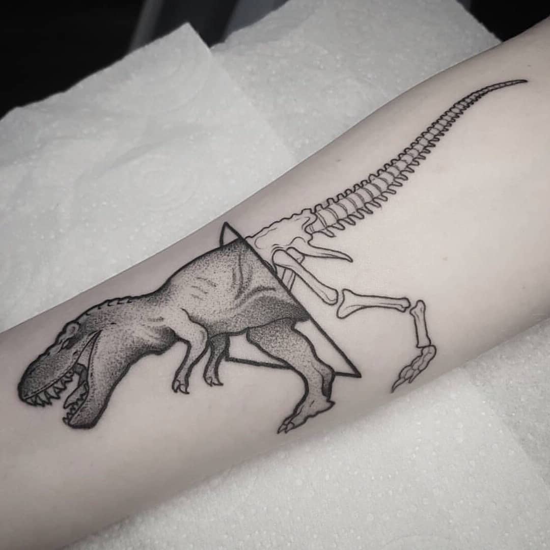 Adorable Small T Rex Tattoo Designs and Ideas