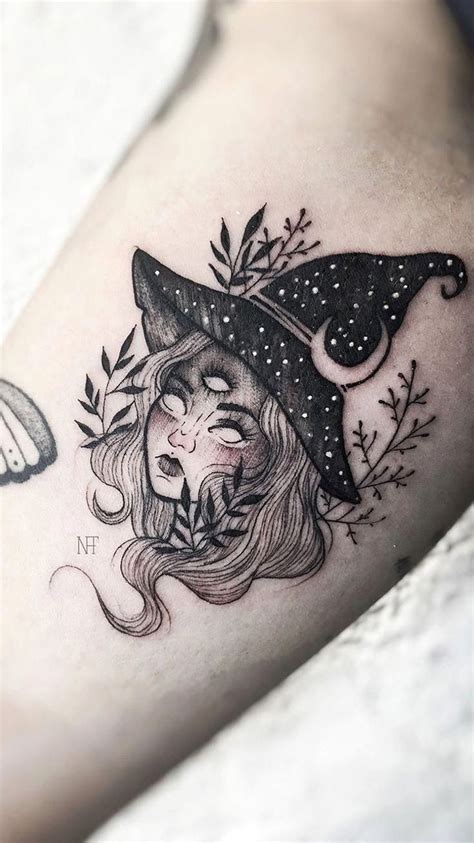 Cute Witch Tattoo Ideas for Enchanted Skin