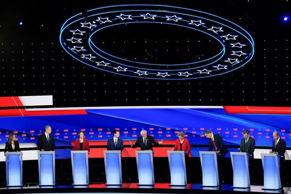 Democratic Debate Turns Ferocious Over Health Care The New York Times