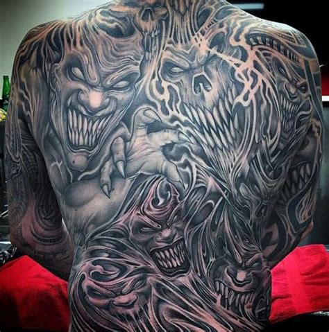 Demon Faces Tattoos