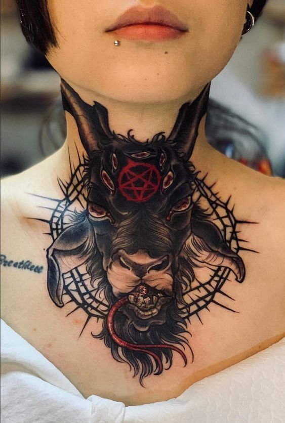 7 Throat Tattoo Designs for the Fearless