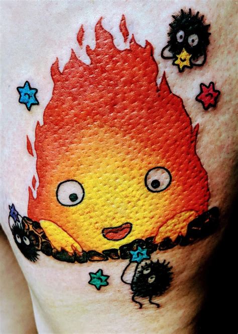 Details 66 Howl Amp 39 S Moving Castle Calcifer Tattoo In Cdgdbentre