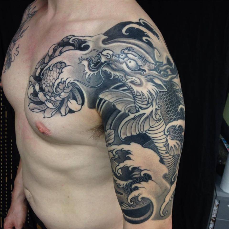 Details 75 Japanese Style Dragon Tattoo Latest In Coedo Com Vn