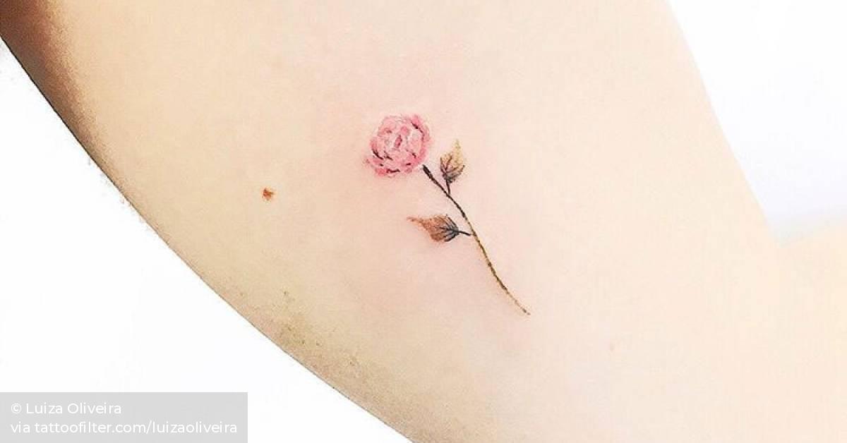 Details 79 Small Pink Rose Tattoo Latest In Cdgdbentre