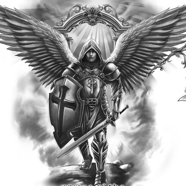 Details More Than 74 Archangel Michael Tattoo Drawings Super Hot In