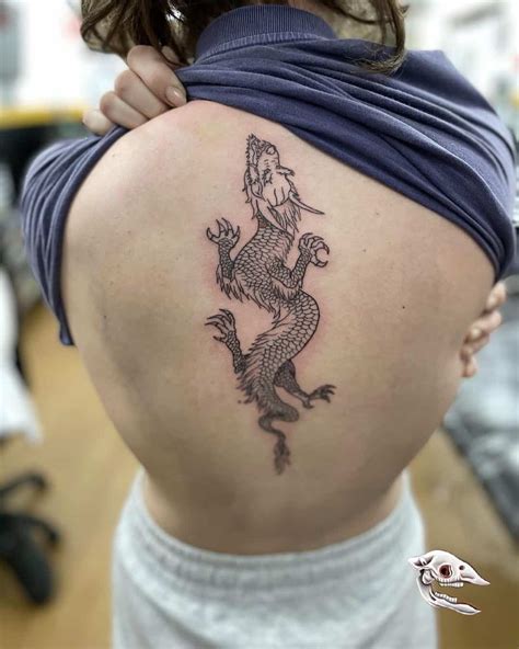 Discover More Than 72 Spine Dragon Tattoo Best In Cdgdbentre