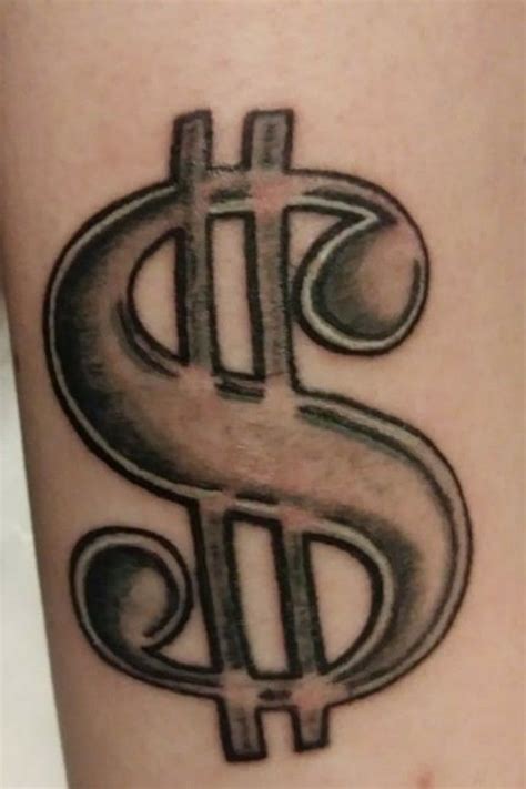 Dollar Sign Tattoo Designs for Prosperity and Style