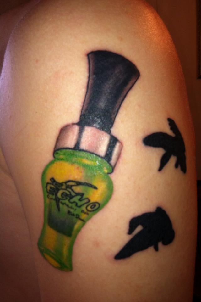 Duck Call Tattoo Designs for Waterfowl Enthusiasts