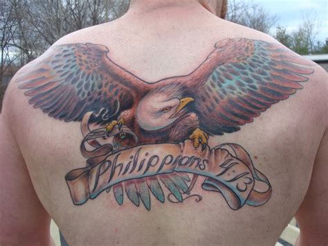 Eagle Back Tattoo Designs and Meaning Explained