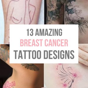 Empowering Breast Cancer Tattoo Designs