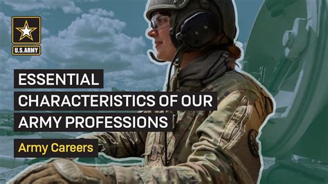 Essential Characteristics Of Our Army Professions Youtube