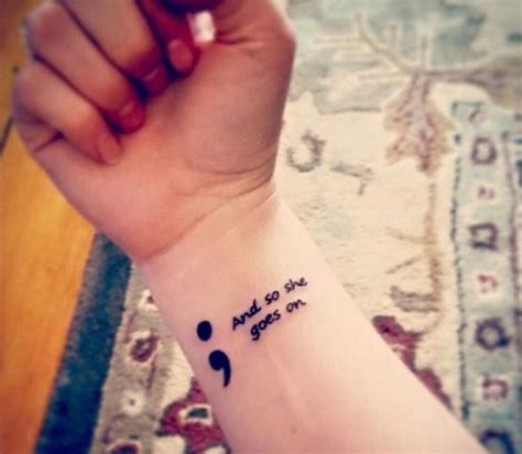 Feminine Semicolon Tattoo Designs for Women