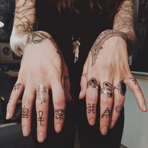 Finger Tattoo On Tumblr