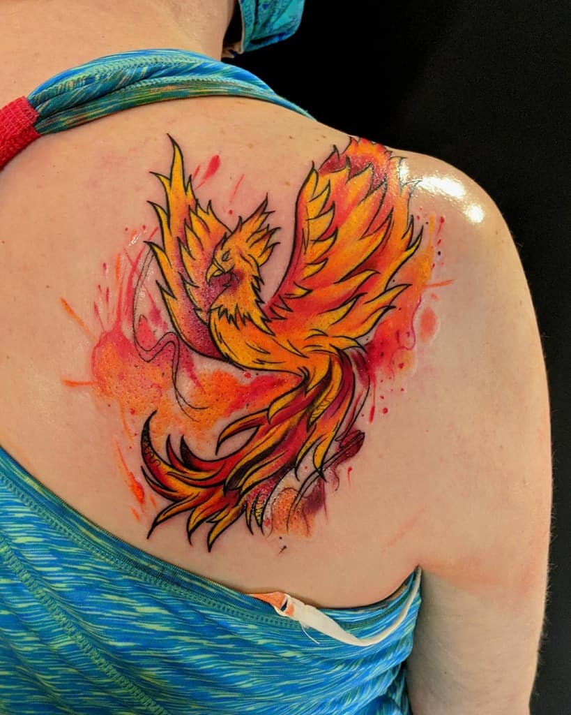 Fire Phoenix Tattoo Designs and Meanings to Inspire You