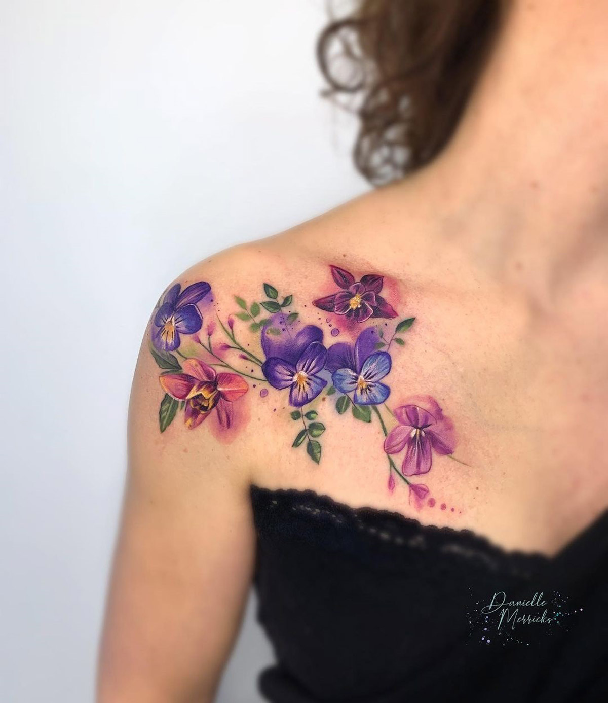 Floral Shoulder Tattoo Ideas and Designs Inspiration