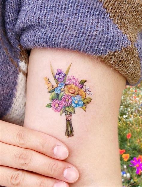 Flower Bouquet Tattoo Designs: Beauty in Every Bloom