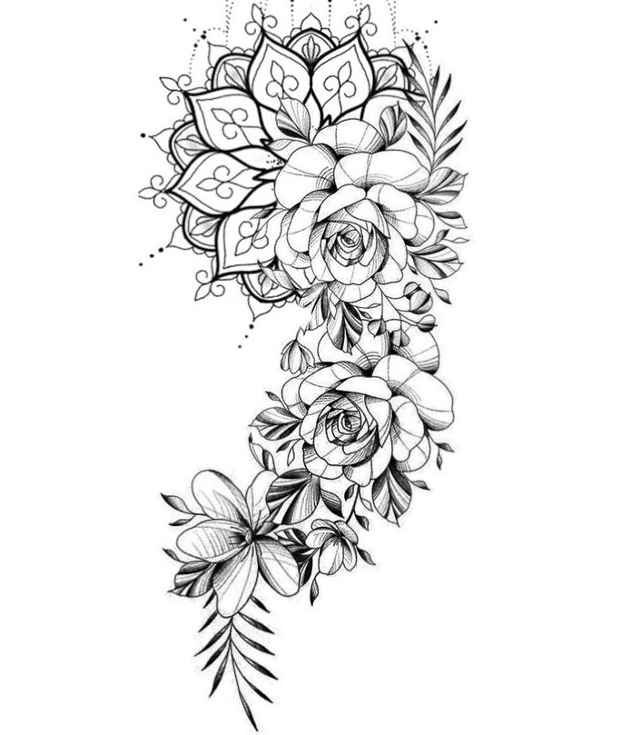 Flower Mandala Tattoo Designs: Beauty in Bloom