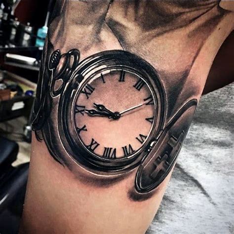 7 Fob Watch Tattoo Designs You'll Love