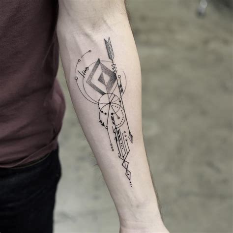 Forearm Geometric Tattoo Tatuajes