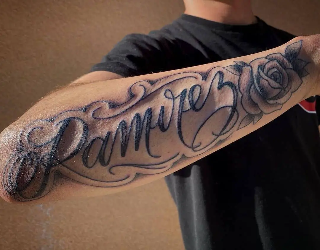 Meaningful Forearm Tattoos of Names to Ink Forever