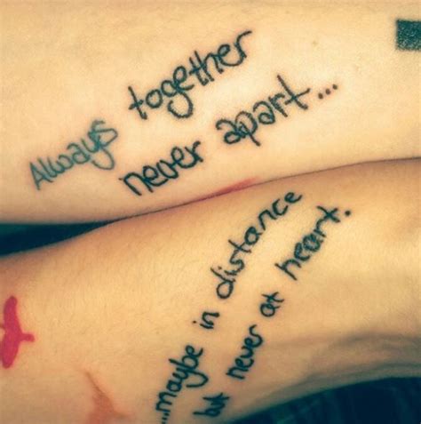 Friend Tattoos Best Friend Quote Tattoos For Girls Memes