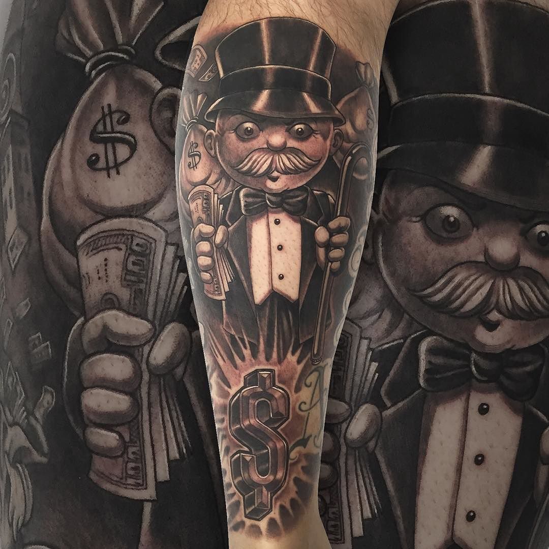 Gangster Money Tattoos: Symbols of Wealth and Status