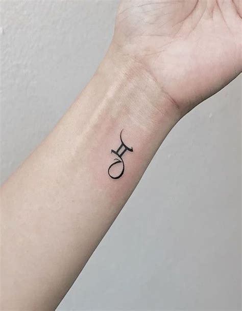 Gemini Symbol Tattoo Wrist