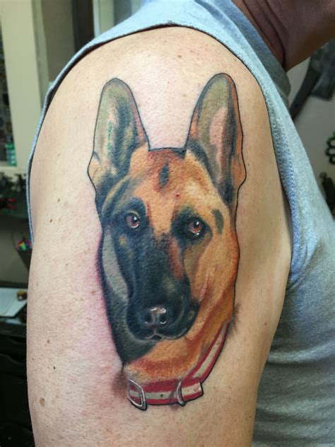 German Shepherd Dog Tattoo Design Ideas and Inspiration