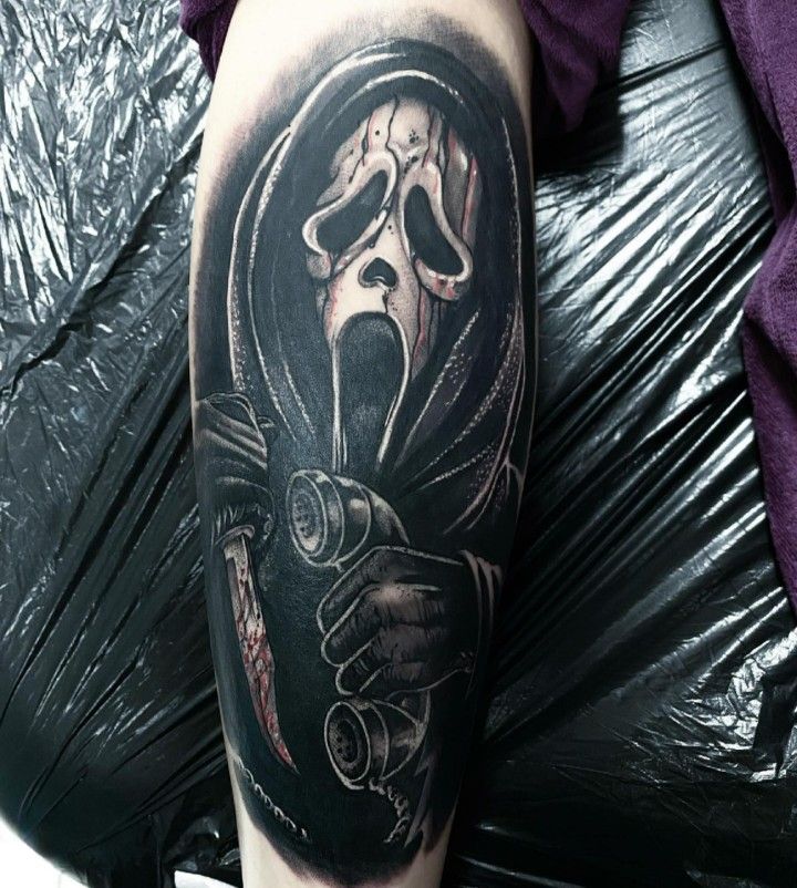 5 Small Ghostface Tattoo Ideas for Your Abdomen