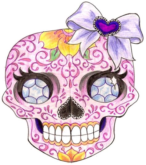 Girly Sugar Skull Tattoos