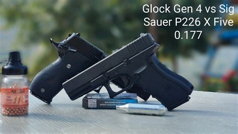 Glock 17 Gen 4 Vs Sig Sauer P226 X Five Accuracy Youtube