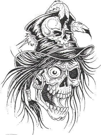 Grey Ink Death Skull Tattoo Design 4 Jpg 600 773 With Images