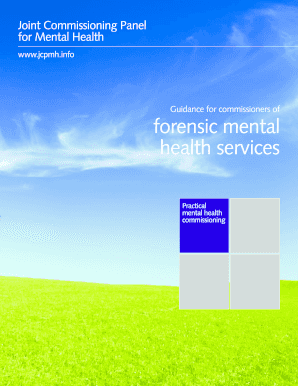 Guidance For Commissioners Of Forensic Mental Health Services Pdf