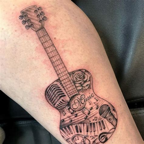 Guitar Tattoo Designs That Strike a Chord