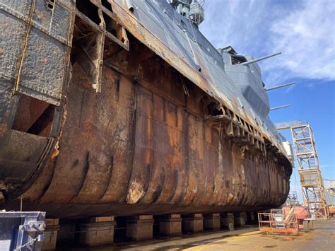 Historic Battleship Texas Parked For Repairs Seeking High Traffic Area For Next Home Houston