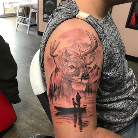 Hunting and Fishing Tattoo Design Inspiration